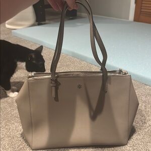 Tory Burch Tan Leather Tote Bag